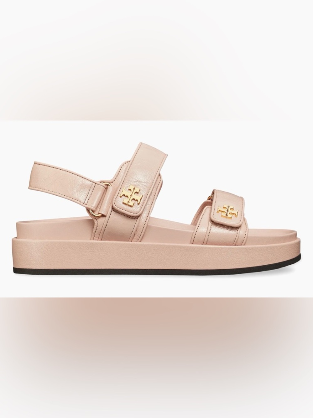 Tory Burch Pink Kira Sport Leather Sandals